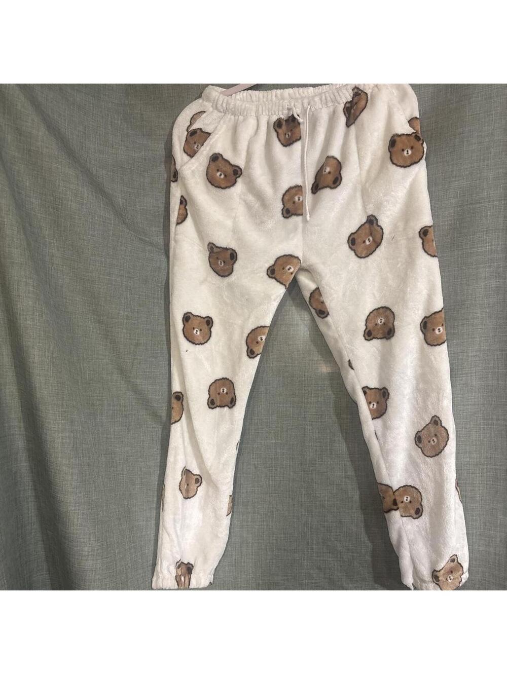 Women's White and Multi Joggers-tracksuit